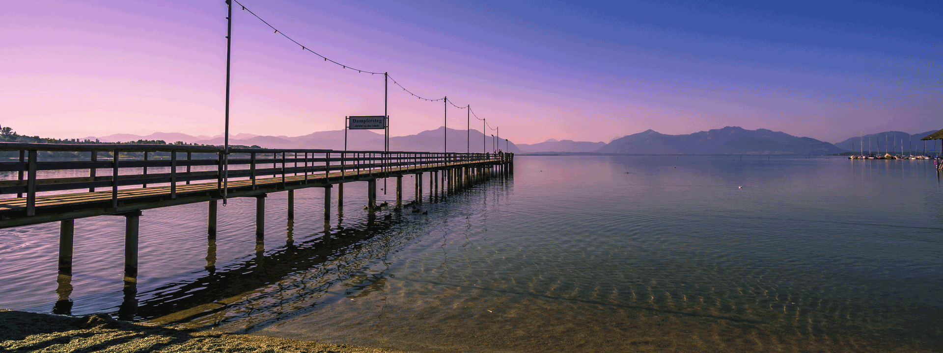 Blick auf den Chiemsee